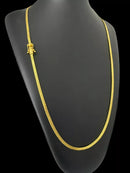 Corrente + Pulseira Grumet Laminado 4mm (Fecho Duplo)