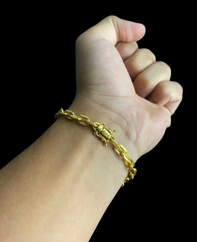 Pulseira Cadeado 8mm (Fecho Duplo)