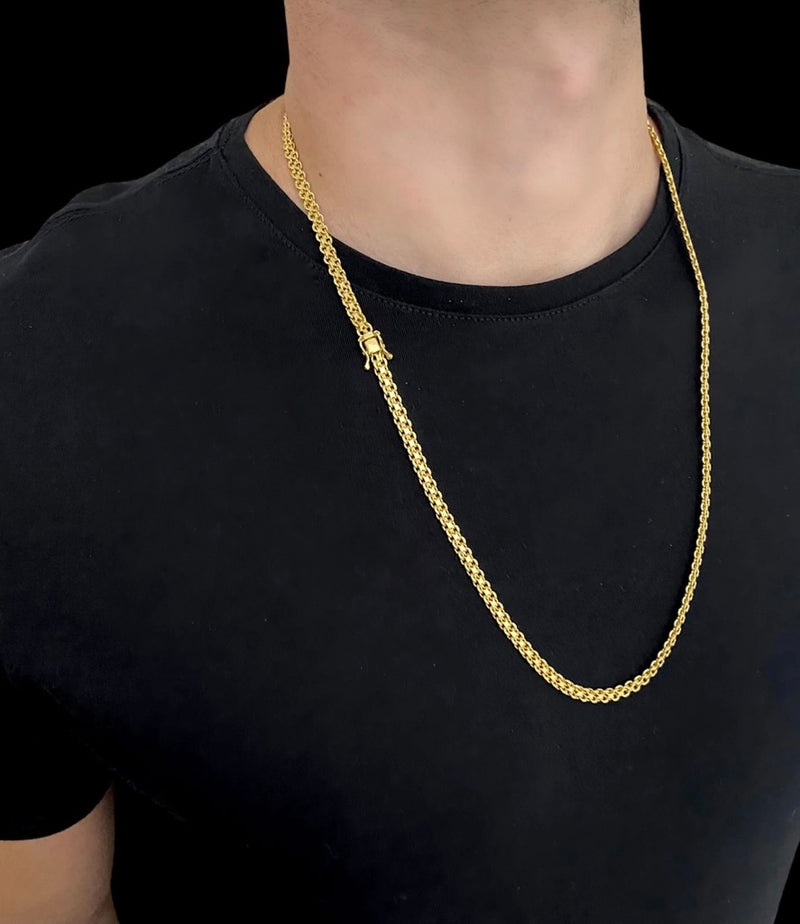 Corrente Cadeado Duplo 5mm (Fecho Duplo)