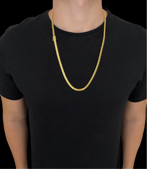 Corrente Cadeado Duplo 5mm (Fecho Duplo)