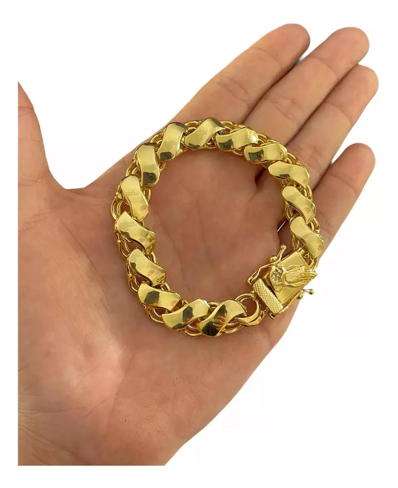 Pulseira Friso S Especial 12mm (Fecho Mão Rezando)