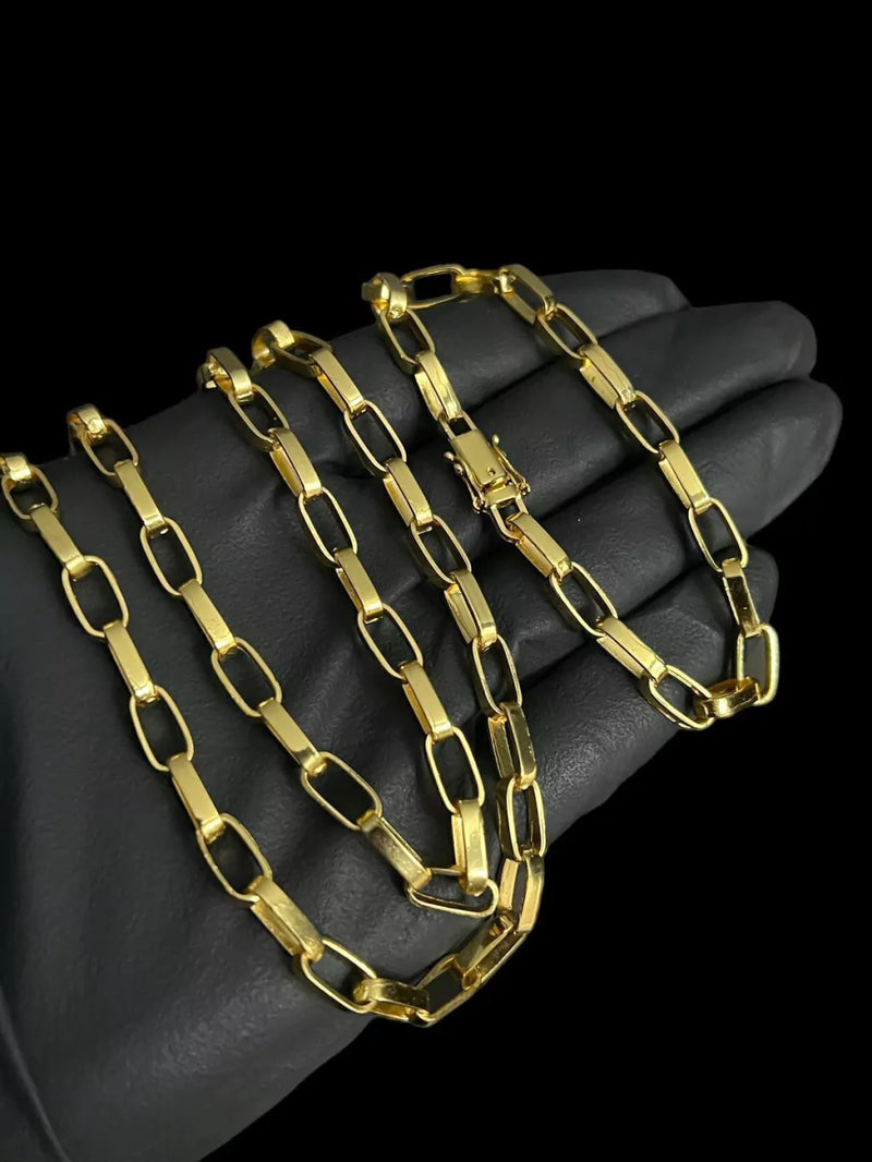 Corrente e Pulseira Tijolinho 6mm